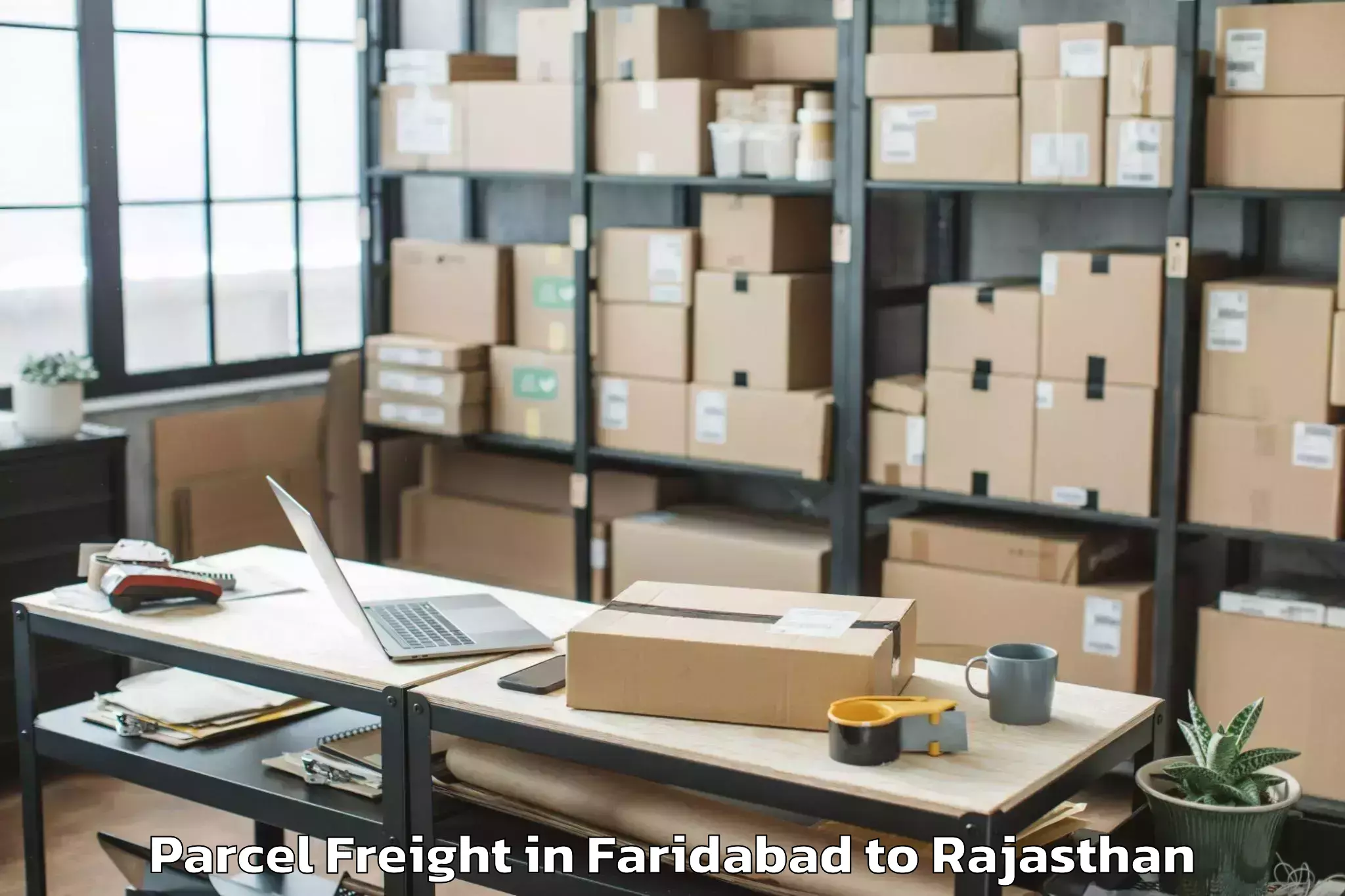 Faridabad to Barmer Parcel Freight